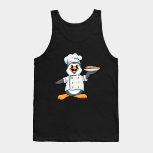 Pinguin als Koch mit Fisch Tank Top